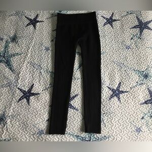 One 5 One black fleece lined leggings S/M